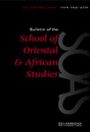 Bulletin of the School of Oriental and African Studies, University of London