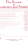 Review of economics and statistics, The