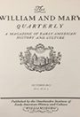 William and Mary quarterly, The